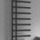 Reina 998mm x 500mm 1455BTU Black Flat Designer Towel Radiator