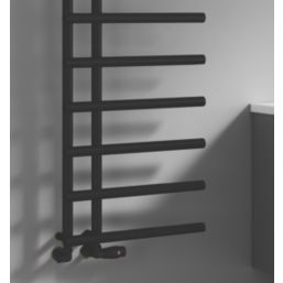 Reina 998mm x 500mm 1455BTU Black Flat Designer Towel Radiator