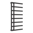 Reina 998mm x 500mm 1455BTU Black Flat Designer Towel Radiator
