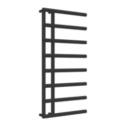 Reina 998mm x 500mm 1455BTU Black Flat Designer Towel Radiator