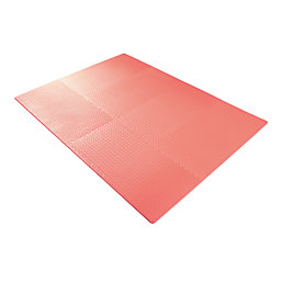 Interlocking Floor Tiles Red 10mm 12 Pack