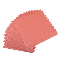 Essentials  Interlocking Floor Tiles Red 10mm 12 Pack