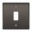 British General Nexus Metal Grid 1-Module Grid Faceplate Black Nickel