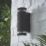 Zink Helix Outdoor Up and Down Wall Light  With Photocell Black