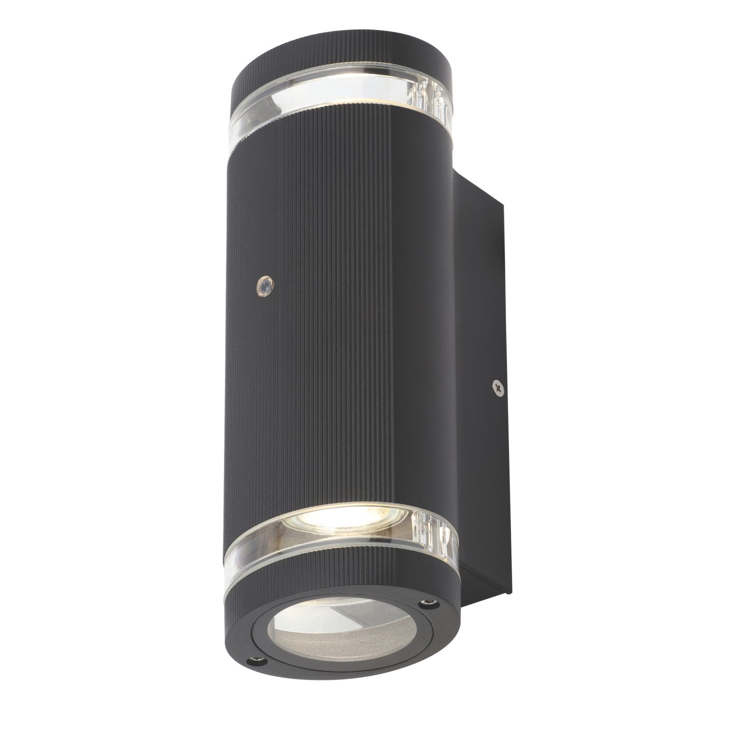 Zink Helix Outdoor Up and Down Wall Light With Photocell Black (196VH)