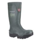 Dunlop Fieldpro Thermo+ Size 9  Green  Safety Wellies
