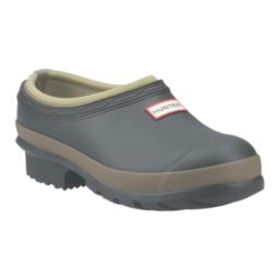 Hunter Gardener Size 8 Womens Dark Green Waterproof Slip-On Non Safety Work Clogs