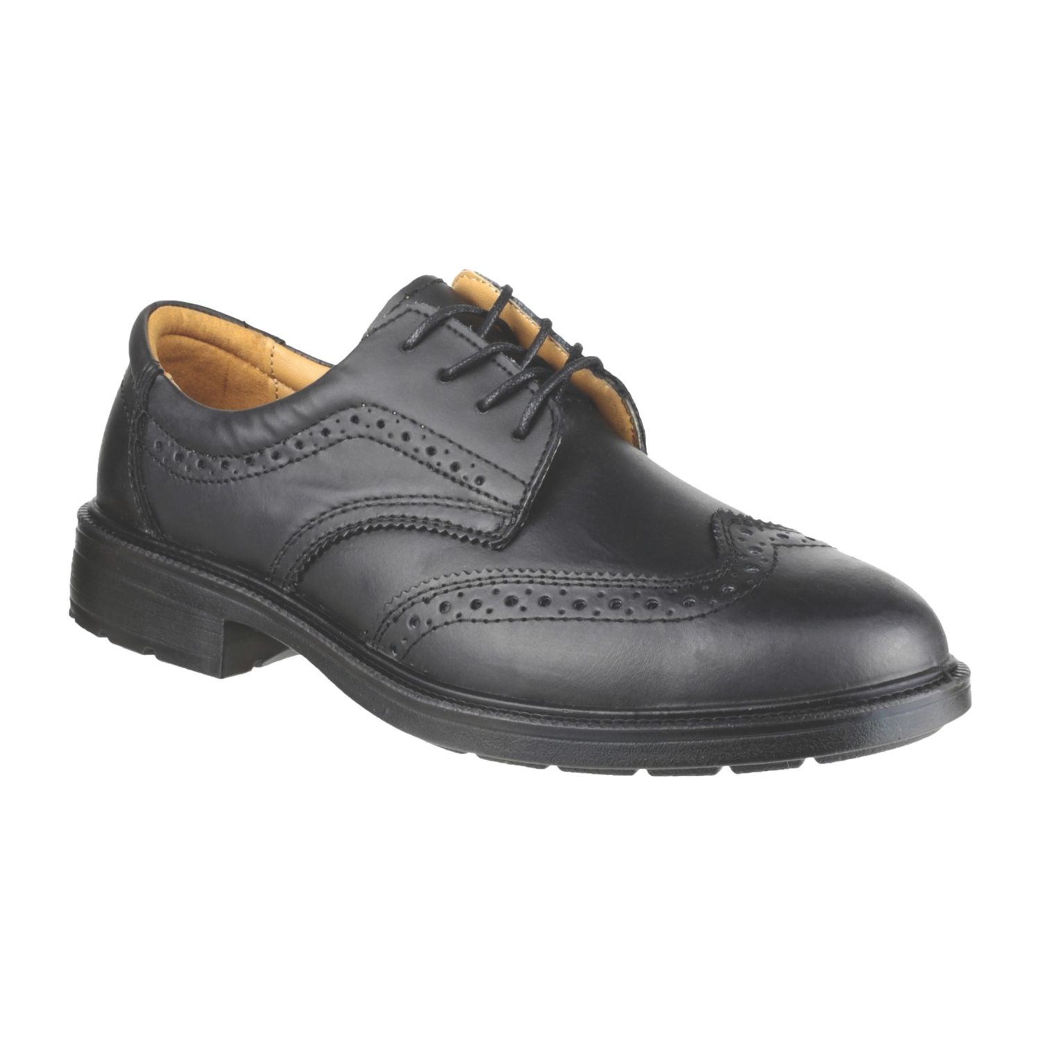 Amblers FS44 Size 10 Black Steel Toe Cap Safety Shoes (196XT)
