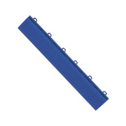 Swisstrax Ribtrax Pro Vented Garage Floor Tile Ramp Royal Blue 400mm x 63mm 4 Pack