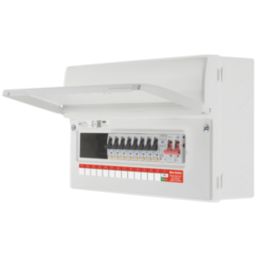 British General Circuit Protection 13-Module 13-Way Part-Populated High Integrity Main Switch Consumer Unit with SPD