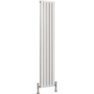 Reina Harley Double 1800mm x 350mm 3467BTU White Vertical Designer Radiator