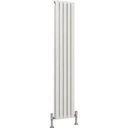 Reina Harley Double 1800mm x 350mm 3467BTU White Vertical Designer Radiator