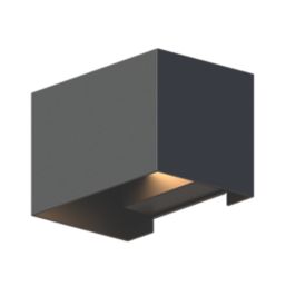 Calex Venice Outdoor LED Up & Down Wall Light Black 7W 400lm