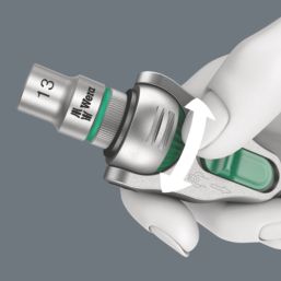 Wera 8000 A Zyklop Speed SB 1/4" Drive 5-in-1 Ratchet 152mm