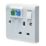 Crabtree Instinct 13A 1-Gang DP Switched Passive RCD Socket White
