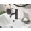 Bristan Mila Black 160mm Standard Lever Mono Basin Mixer Tap  With Clicker Waste