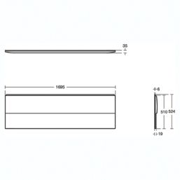 Ideal Standard Della E226101 Single-Ended Bath Acrylic 2 Tap Holes 1700mm x 700mm