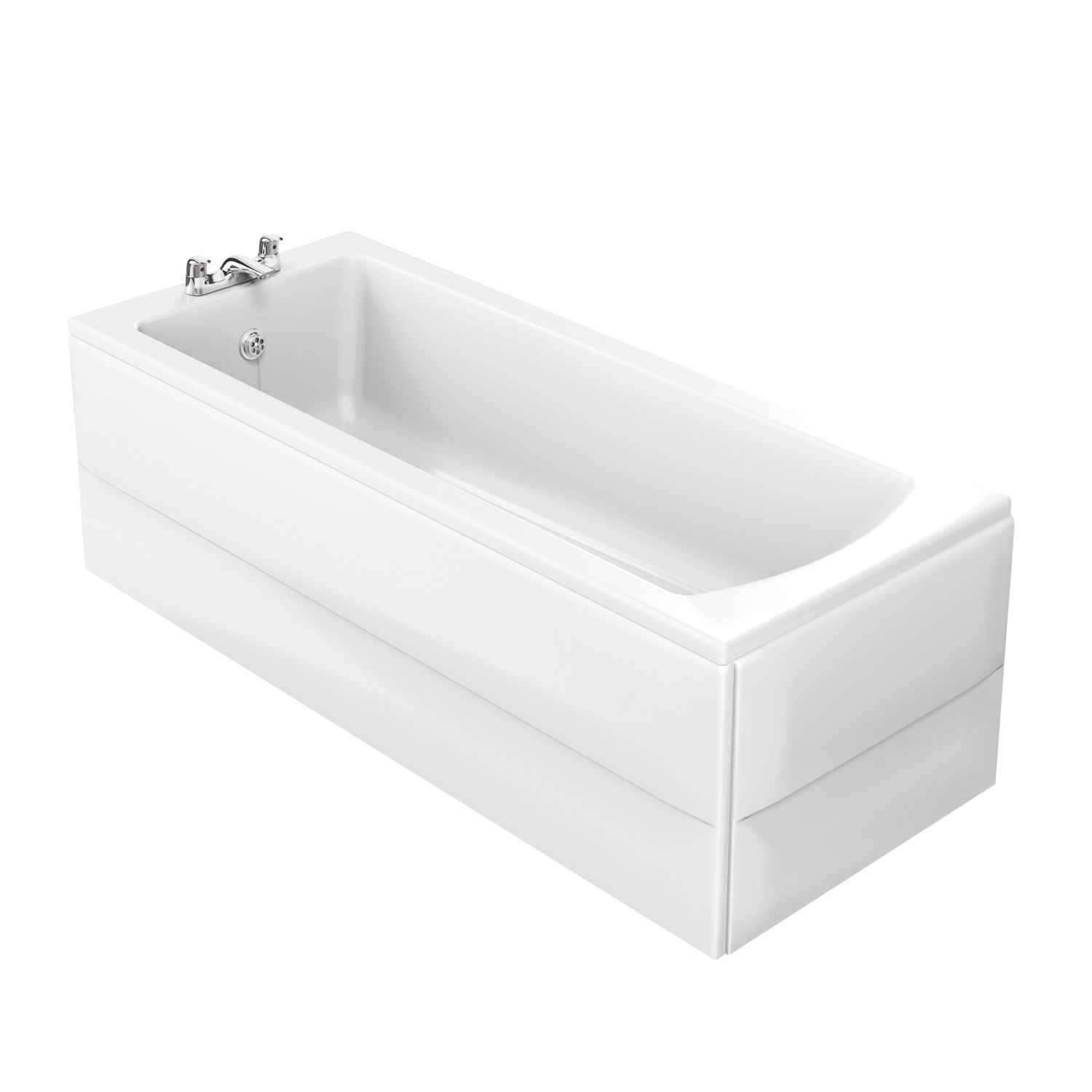 Ideal Standard Della E226101 Single-Ended Bath Acrylic 2 Tap Holes 1700mm x 700mm (197JP)
