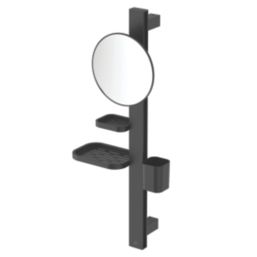 Ideal Standard Alu+ Mirror with Beauty Bar Silk Black 311mm x 160mm x 717mm