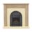 Be Modern Elanwood Electric Suite with Abbey Inset Fire Oak-Effect 1210mm x 330mm x 1123mm