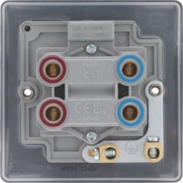 British General Nexus Metal 45A 2-Gang DP Cooker Switch Matt Black with LED