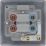 British General Nexus Metal 45A 2-Gang DP Cooker Switch Matt Black with LED