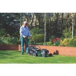 Webb WER18HP4 46cm 125cc Hand-Propelled Rotary Petrol Lawn Mower