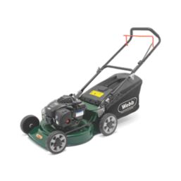 Webb WER18HP4 46cm 125cc Hand-Propelled Rotary Petrol Lawn Mower