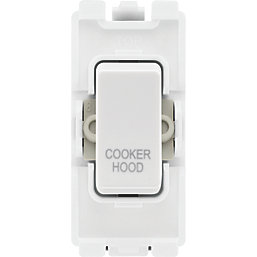British General Nexus 800 Grid 20A Grid DP Cooker Hood Switch White