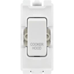 British General Nexus 800 Grid 20A Grid DP Cooker Hood Switch White