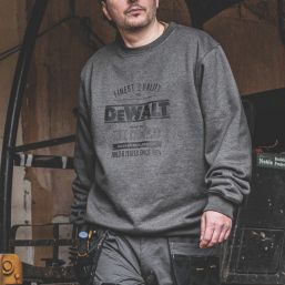 DEWALT Delaware Sweatshirt Grey Marl Medium 38-40" Chest