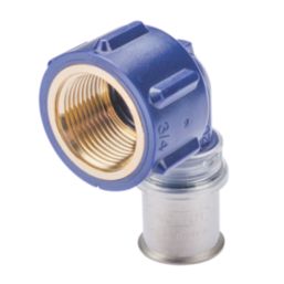 Wavin Tigris  Multi-Layer Composite Press-Fit Adapting 90° BSP Female Elbows 0.75" x 20mm 10 Pack