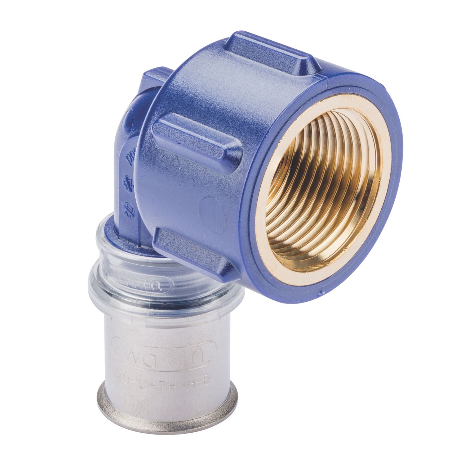 Wavin Tigris Multi-Layer Composite Press-Fit Adapting 90° BSP Female Elbows 0.75" x 20mm 10 Pack (197RM)