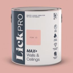 LickPro Max+ 2.5Ltr Pink 13 Matt Emulsion  Paint