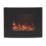 Be Modern Quattro Black Remote Control Wall-Mounted Electric Fire 640mm x 500mm