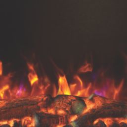 Be Modern Quattro Black Remote Control Wall-Mounted Electric Fire 640mm x 500mm