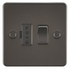 Knightsbridge  13A Switched Fused Spur  Gunmetal