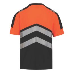 Regatta Hi-Vis XPro Short Sleeve T-Shirt Black/Orange Medium 40" Chest