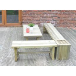 Forest Low Sleeper Garden Table 1225mm x 600mm x 445mm