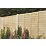 Forest Super Lap  Fence Panels Natural Timber 6' x 6' Pack of 7