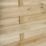 Forest Kyoto  Slatted Top Fence Panels Natural Timber 6' x 6' Pack of 8