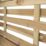 Forest Kyoto  Slatted Top Fence Panels Natural Timber 6' x 6' Pack of 8