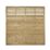 Forest Kyoto  Slatted Top Fence Panels Natural Timber 6' x 6' Pack of 8