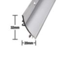 Stormguard Rain Deflector Polished Aluminium 0.84m