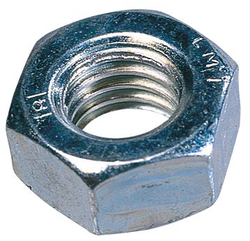 1000pcs 10-24 3/8″ X 3/16″ Thick Hex Nuts – Steel Zinc Coated, #10-24 Thread