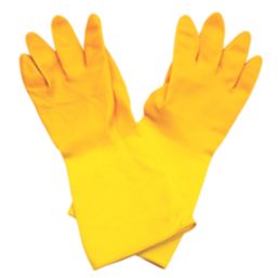 L-PRO Extra Life  Rubber Gloves Yellow Medium 5 Pairs