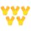L-PRO Extra Life  Rubber Gloves Yellow Medium 5 Pairs