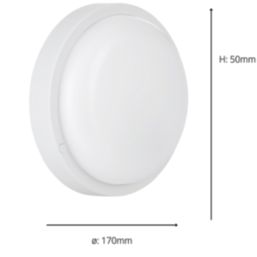 Eglo Boschetto-E Outdoor Round LED Wall/Ceiling Light White 12W 1300lm