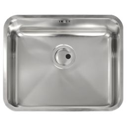 Abode Matrix R50 1 Bowl  Brushed Stainless Steel Sink 535mm x 435mm