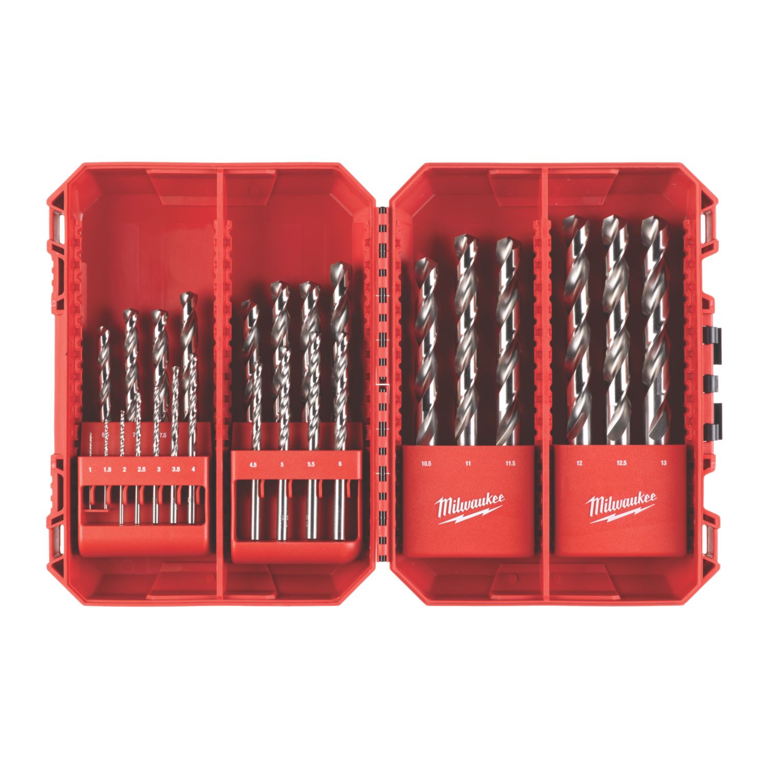 Milwaukee HSS-G Thunderweb Straight Shank Metal Drill Bit Set 25 Pieces (198CX)